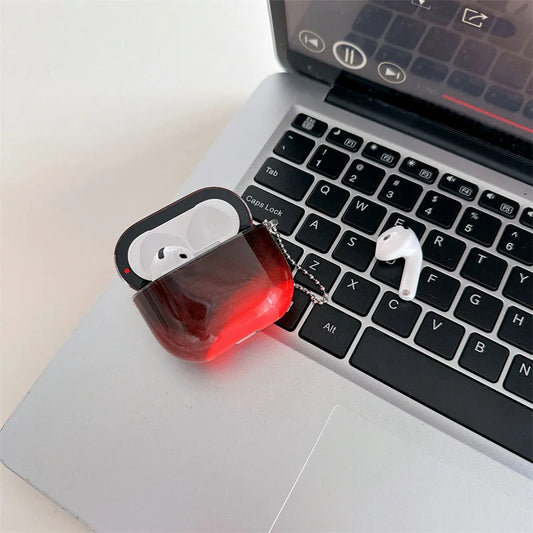 Dark Red - Apple Air Pods Etui Neonowe
